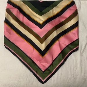 ZARA SATIN STRIPED BANDANA TOP